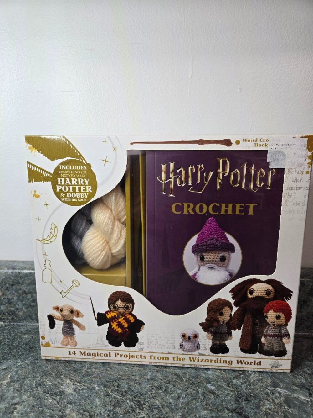 Harry Potter Crochet Kit Harry Potter and Dobby with His Sock-Fantasy Craft